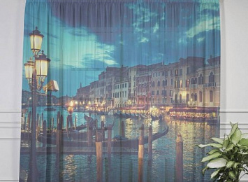 3D тюль "Вечерняя Венеция"