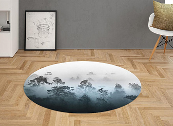 3D Ковер «Вершины деревьев сквозь туман»