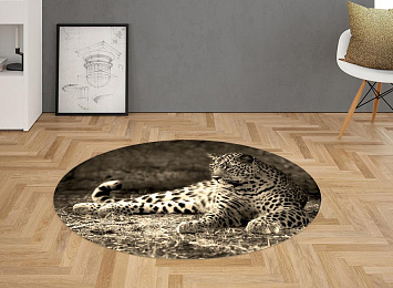 3D Ковер «Леопард сепия»