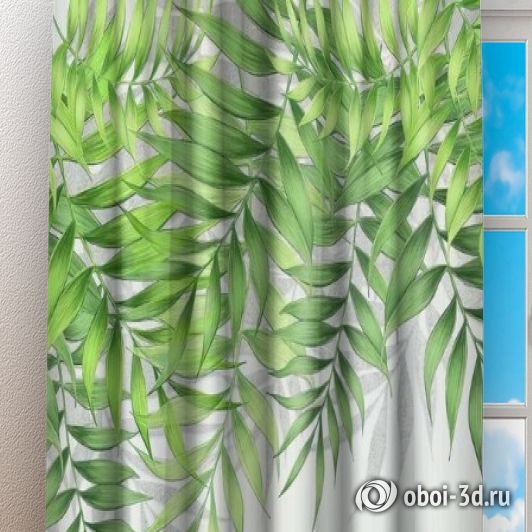 картинка Фотошторы «Занавес из сочной листвы» | интернет-магазин фотообоев ARTDECO