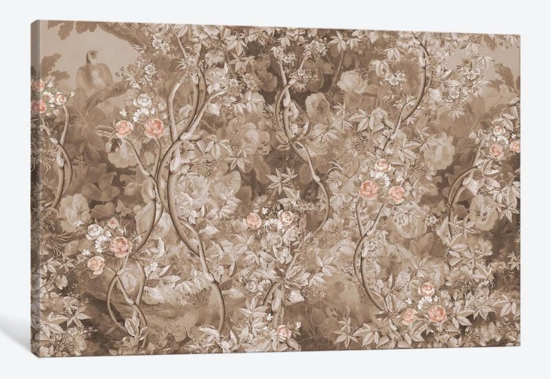 картинка 5D картина «Розовый сад в винтажном стиле» | интернет-магазин фотообоев ARTDECO